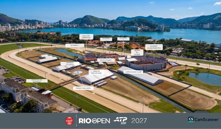 Rio Open anuncia expansão da estrutura e novo complexo no Jockey Club Brasileiro para a edição de 2027