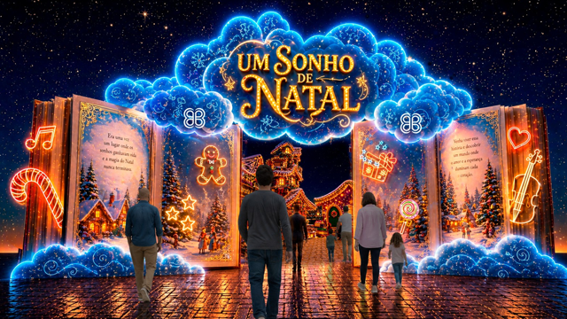BarraShopping celebra 45 anos com “Um Sonho de Natal”, árvore de 75 metros, inédita Vila interativa e Casa do Papai Noel imersiva